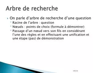 arbre de recherche