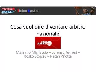 cosa vuol dire diventare arbitro nazionale