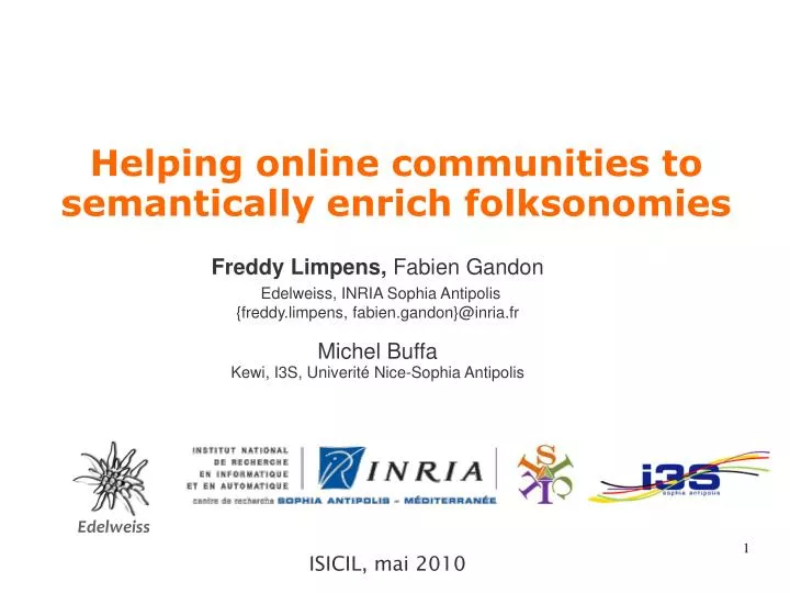 helping online communities to semantically enrich folksonomies