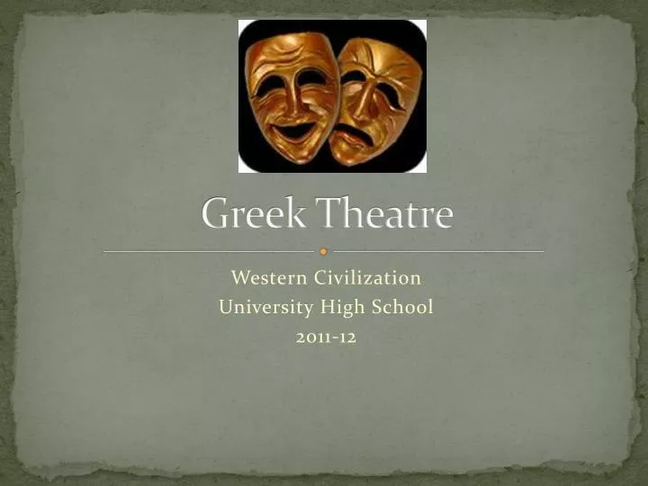 greek theatre