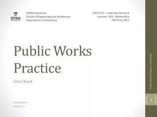 Public Works Practice