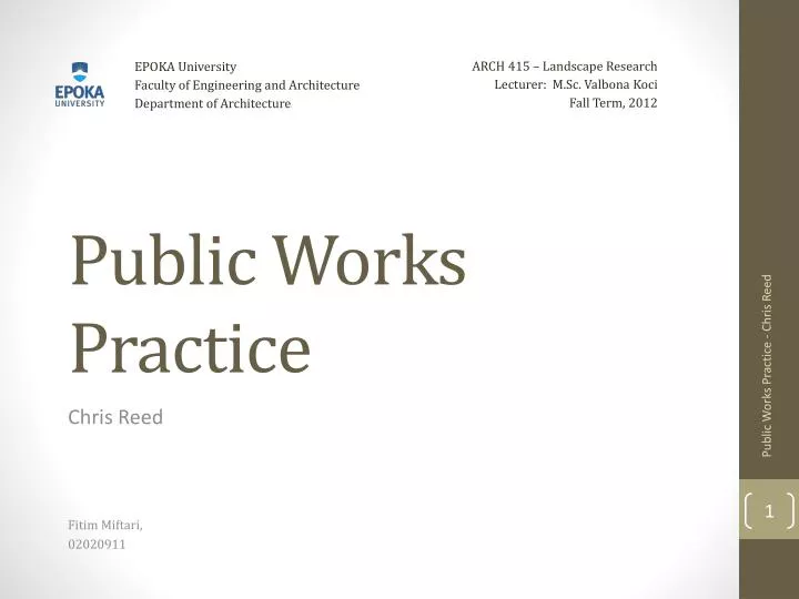 public works practice