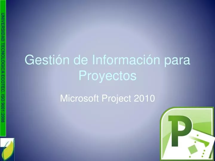 gesti n de informaci n para proyectos