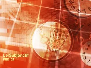 le subjonctif