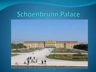 Schoenbrunn Palace