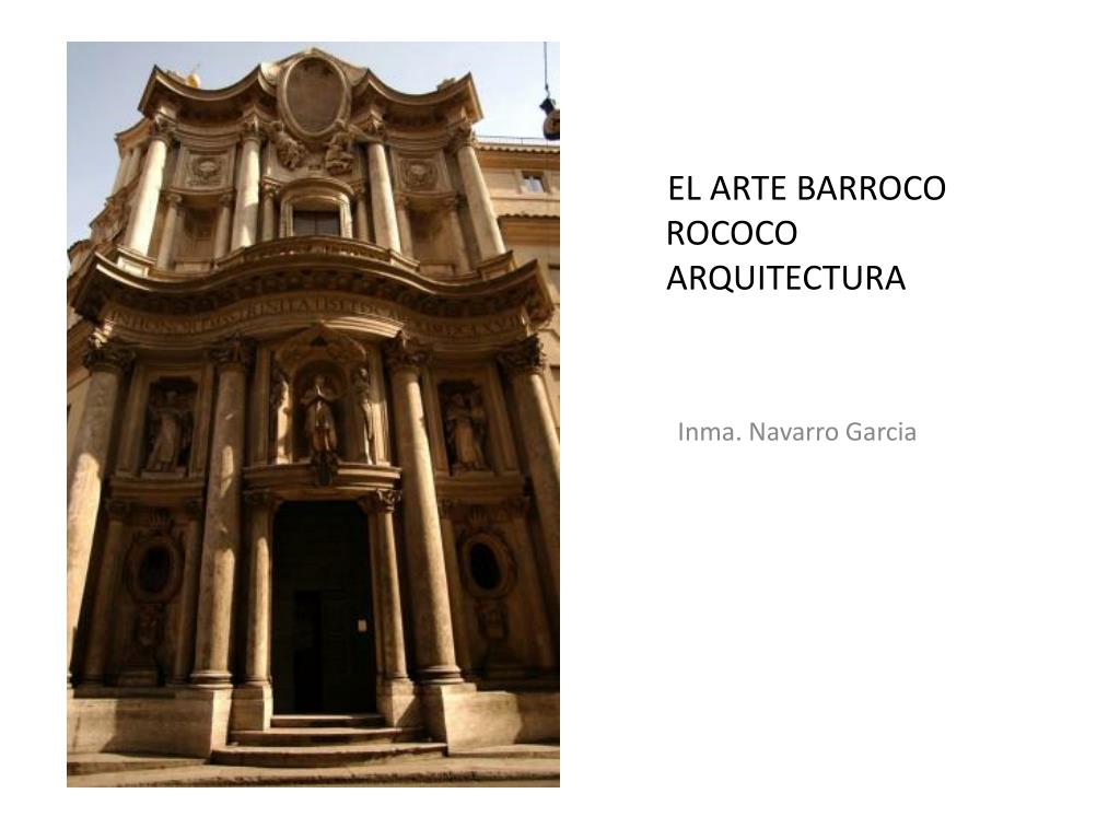 PPT - EL ARTE BARROCO ROCOCO ARQUITECTURA PowerPoint Presentation, free ...