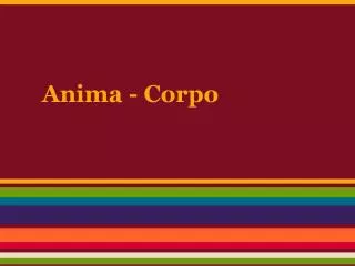 anima corpo