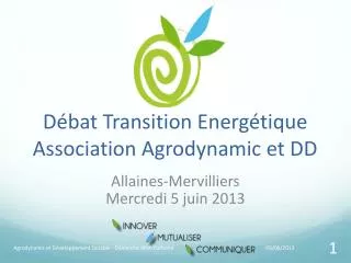 d bat transition energ tique association agrodynamic et dd
