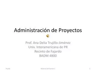 administraci n de proyectos