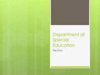 Department of Special Education