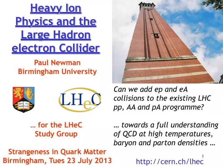 heavy ion physics and the large hadron electron collider