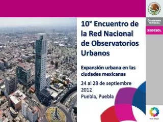 10° Encuentro de la Red Nacional de Observatorios Urbanos