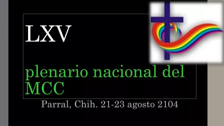 lxv plenario nacional del mcc