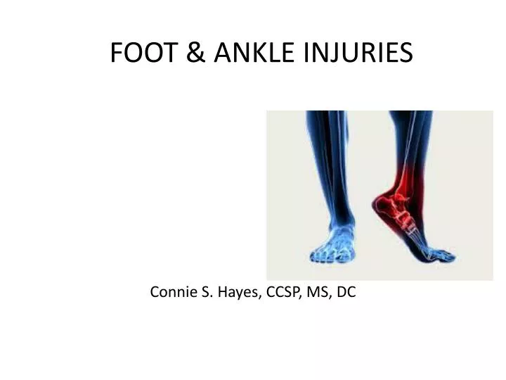 foot ankle injuries