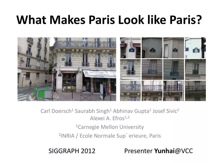 what makes paris look like paris
