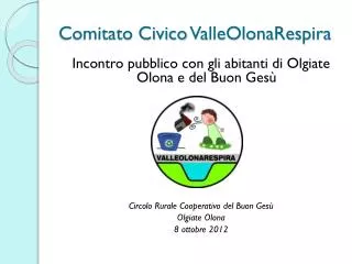 Comitato Civico ValleOlonaRespira