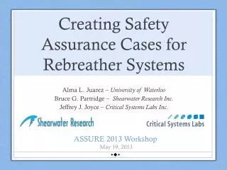 Creating Safety Assurance Cases for Rebreather Systems
