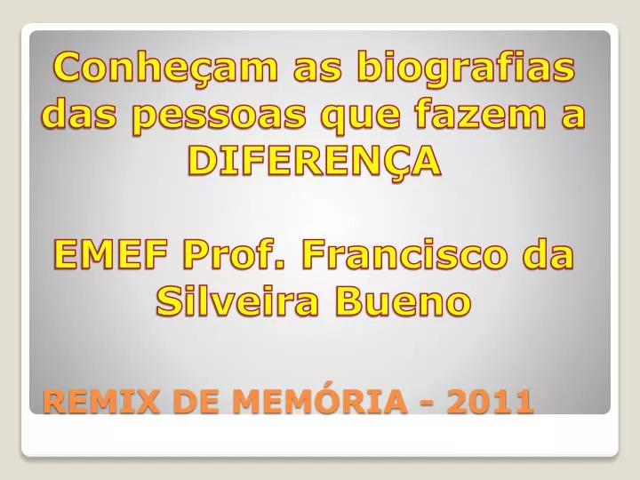 remix de mem ria 2011