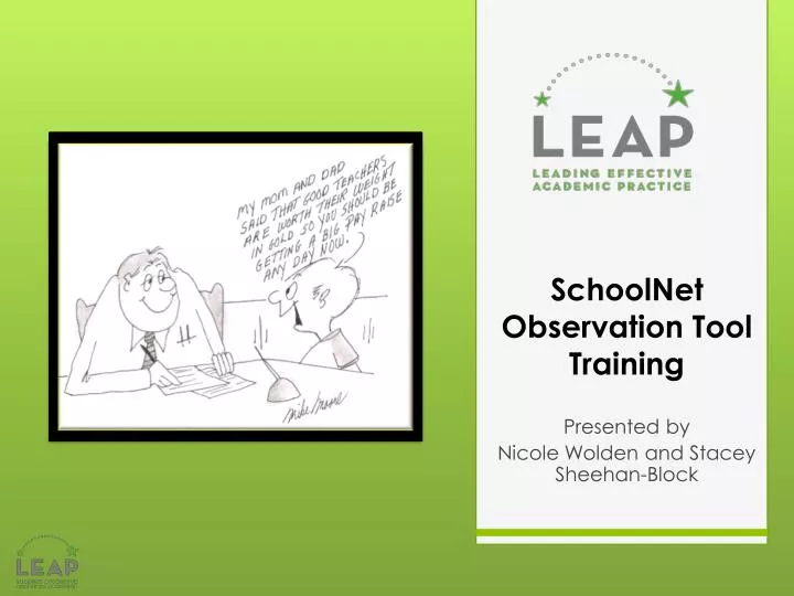 schoolnet observation tool training