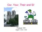 Family Members and Possessive Adjectives in French - slide 1