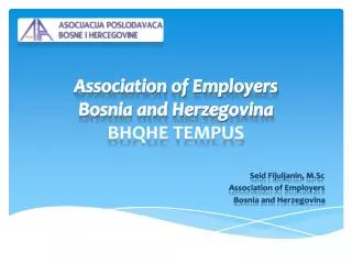 Association of Employers Bosnia and Herzegovina BHQHE TEMPUS