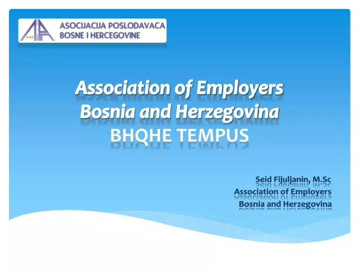 association of employers bosnia and herzegovina bhqhe tempus