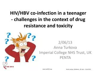 HIV/HBV co-infection in a teenager - challenges in the context of drug resistance and toxicity