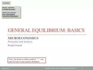 General Equilibrium: Basics