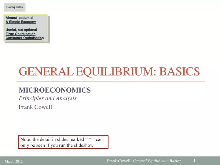 general equilibrium basics