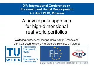 XIV International Conference on Economic and Social Development, 2-5 April 2013, Moscow