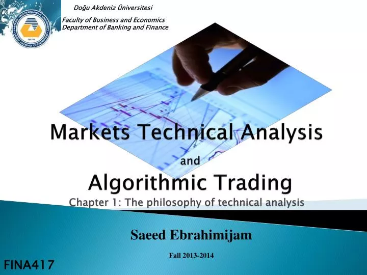 markets technical analysis and algorithmic trading chapter 1 the philosophy of technical analysis
