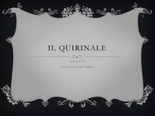 il quirinale