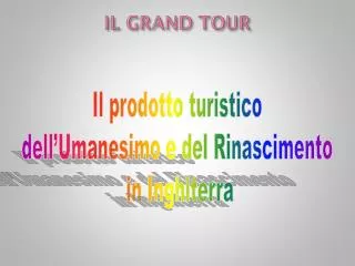 il grand tour