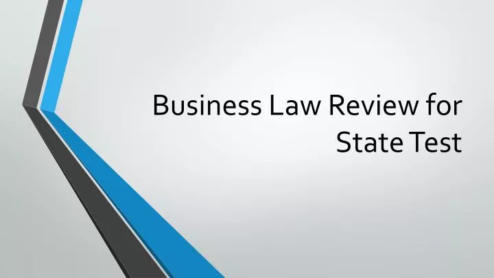 business law review for state test