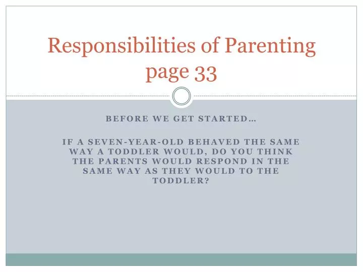 responsibilities of parenting page 33