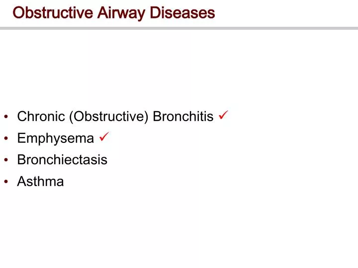 obstructive airway diseases