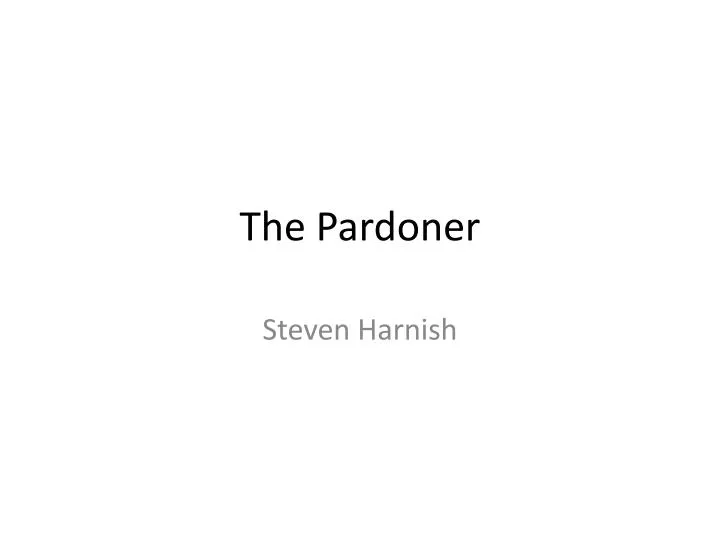 the pardoner