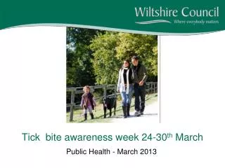 Tick bite awareness week 24-30 th March