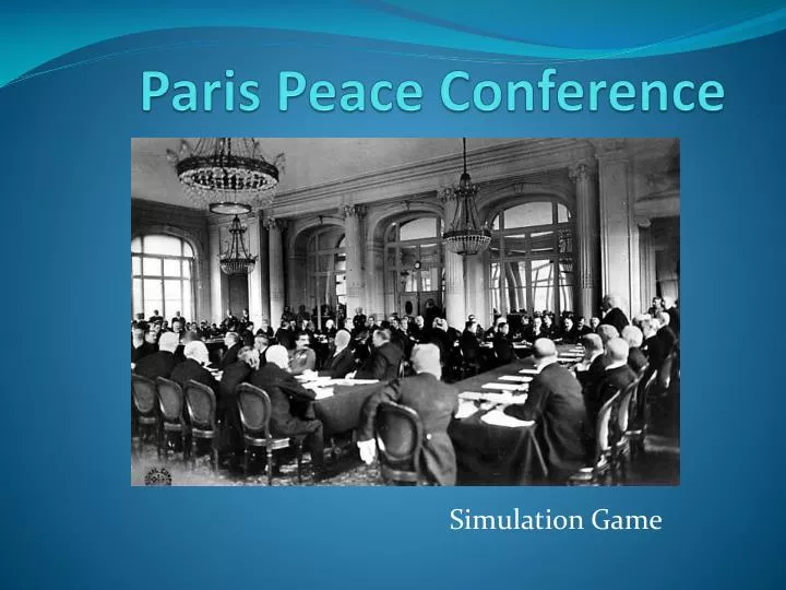 paris peace conference