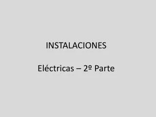 instalaciones el ctricas 2 parte