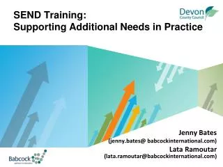 SEND Training: Supporting Additional Needs in Practice