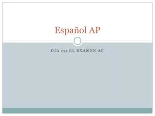 espa ol ap