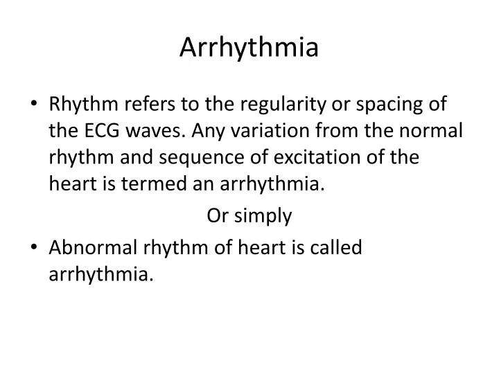 arrhythmia