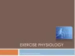 Exercise Physiology - slide 1