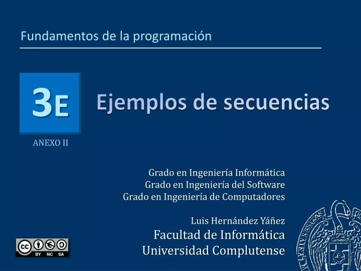 ejemplos de secuencias