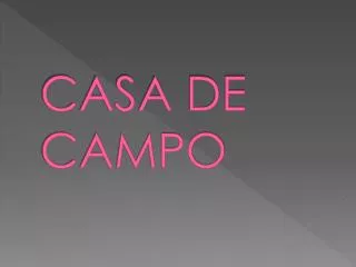 casa de campo