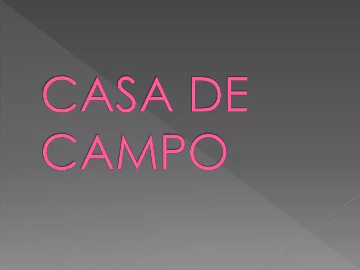 casa de campo