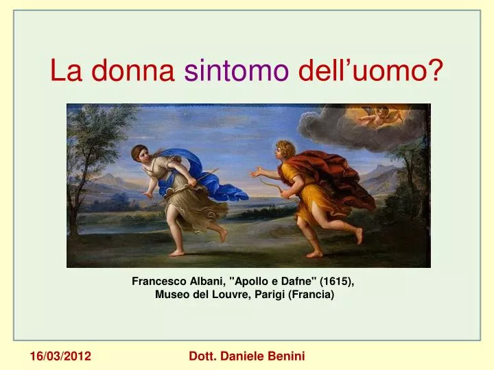 la donna sintomo dell uomo