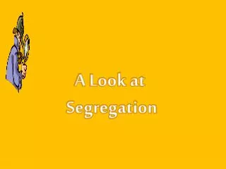 A Look at Segregation