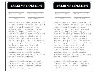 Parking Violation